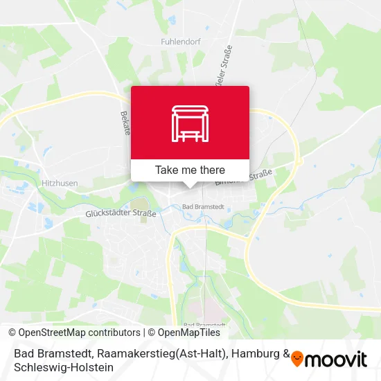 Карта Bad Bramstedt, Raamakerstieg(Ast-Halt)