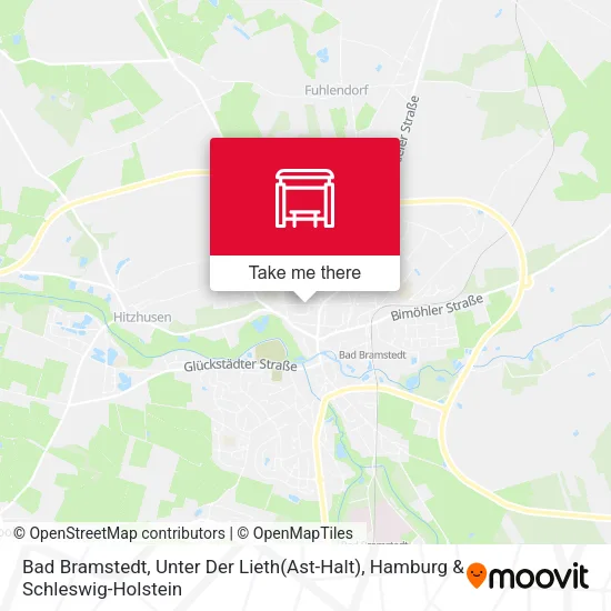 Карта Bad Bramstedt, Unter Der Lieth(Ast-Halt)