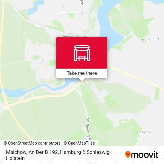 Карта Malchow, An Der B 192