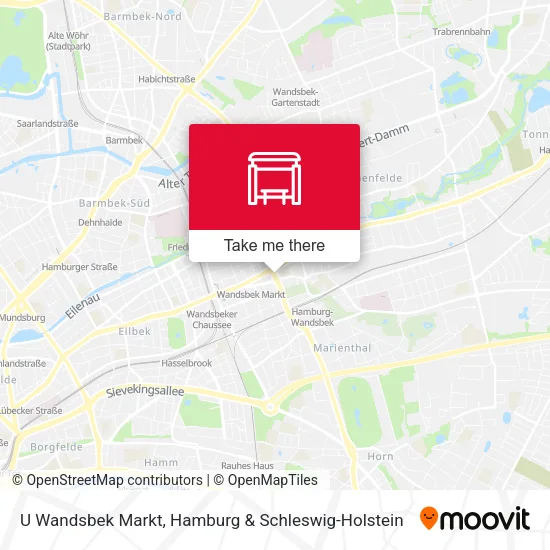 Карта U Wandsbek Markt