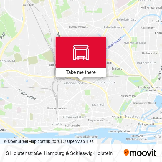 Карта S Holstenstraße