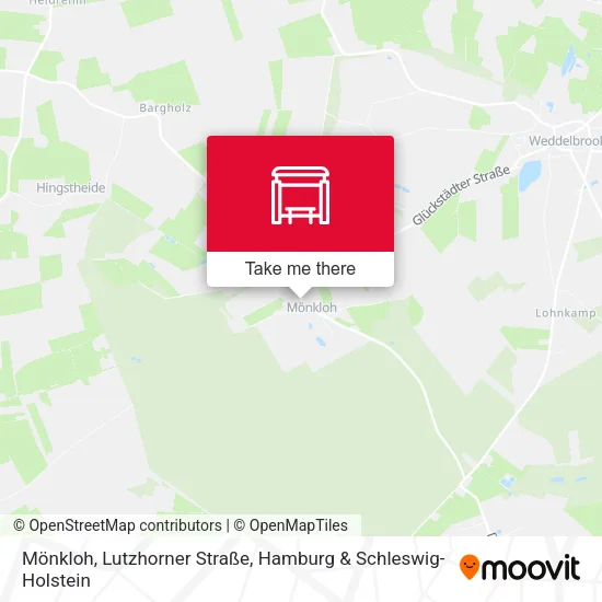 Карта Mönkloh, Lutzhorner Straße