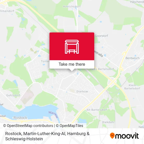 Rostock, Martin-Luther-King-Al map