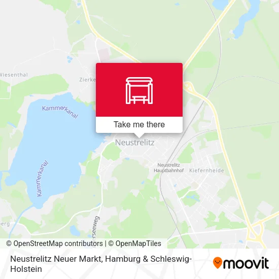 Карта Neustrelitz Neuer Markt
