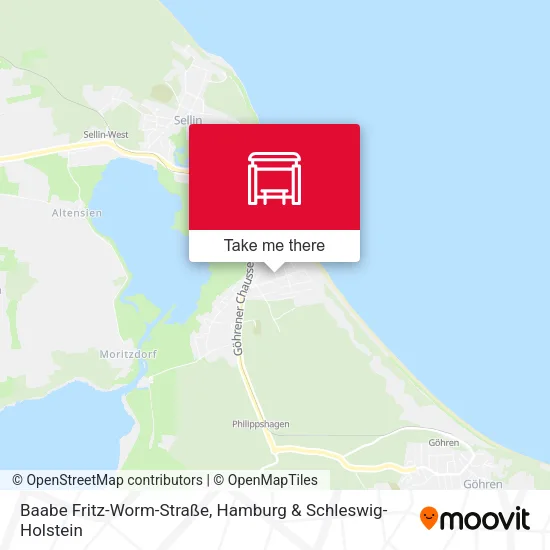 Карта Baabe Fritz-Worm-Straße