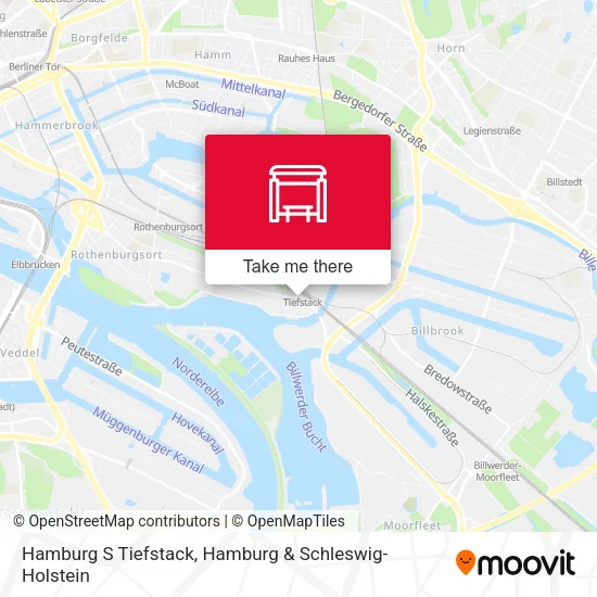 Карта Hamburg S Tiefstack
