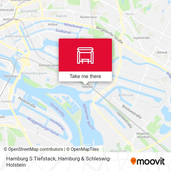 Карта Hamburg S Tiefstack