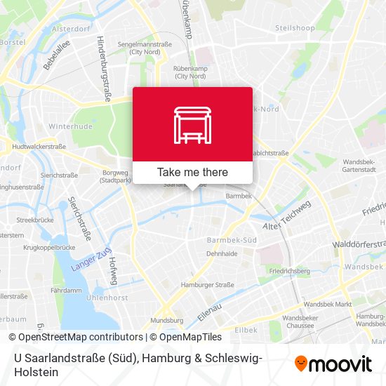 U Saarlandstraße (Süd) map