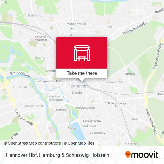 Карта Hannover Hbf