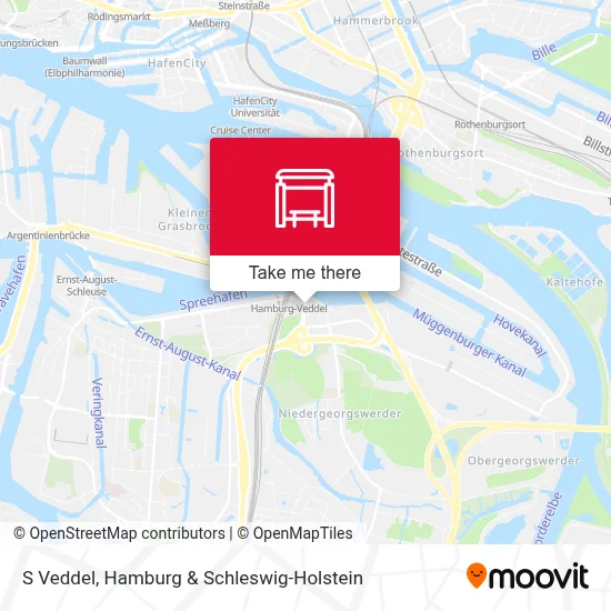 S Veddel map