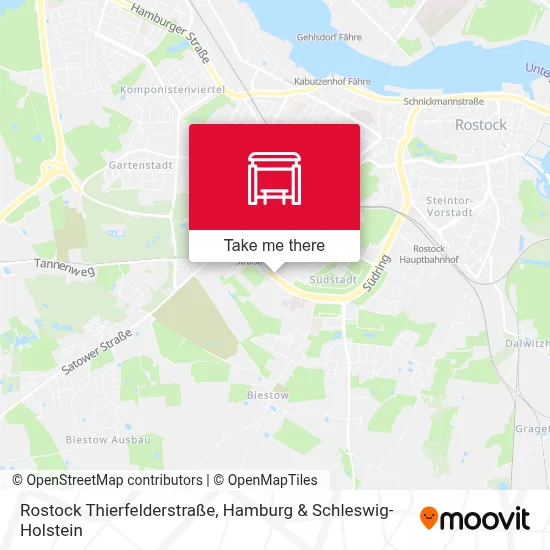 Rostock Thierfelderstraße map