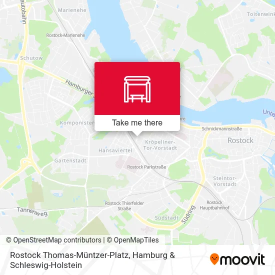 Rostock Thomas-Müntzer-Platz map