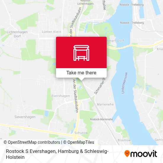 Rostock S Evershagen map