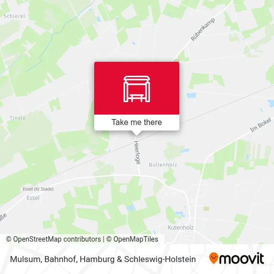 Mulsum, Bahnhof map