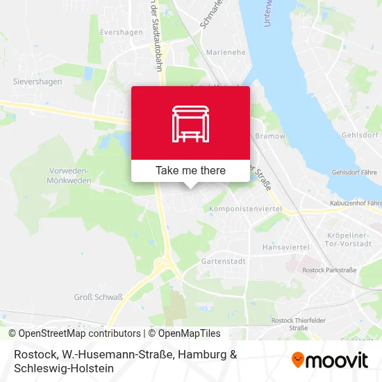 Rostock, W.-Husemann-Straße map