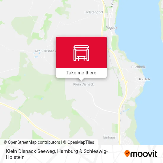 Klein Disnack Seeweg map