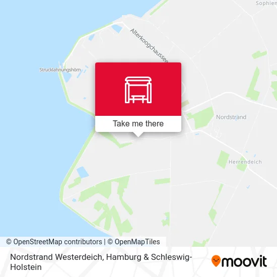 Карта Nordstrand Westerdeich