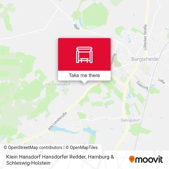 Карта Klein Hansdorf Hansdorfer Redder
