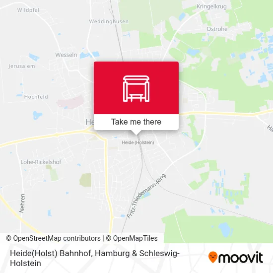 Heide(Holst) Bahnhof map