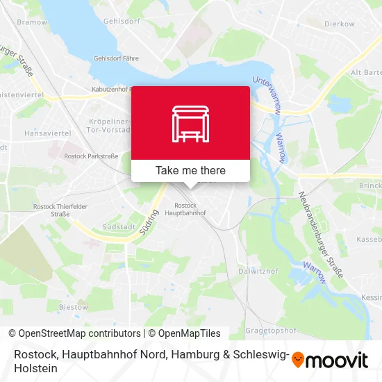 Rostock, Hauptbahnhof Nord map