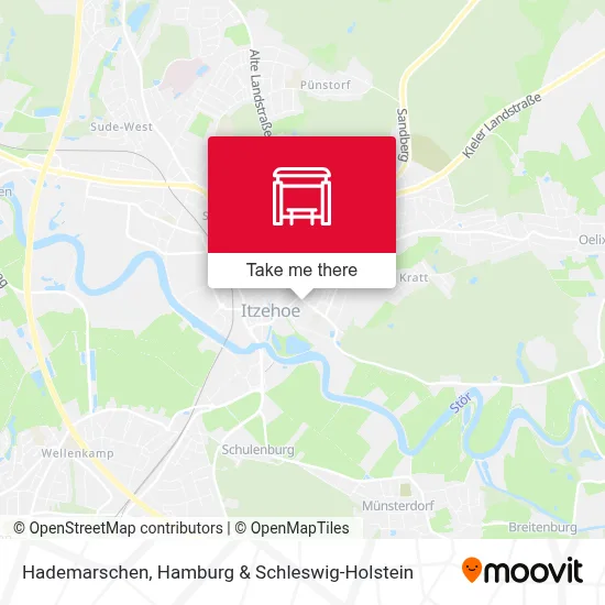 Hademarschen map