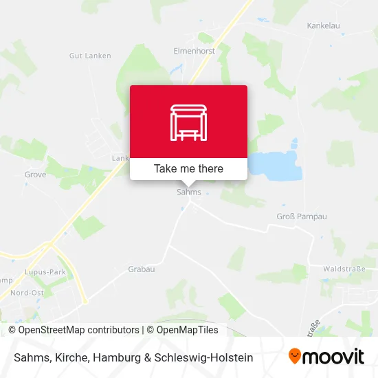 Sahms, Kirche map