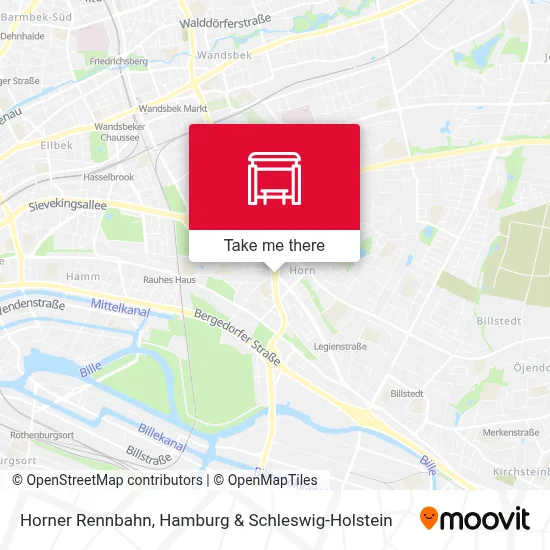 Horner Rennbahn map