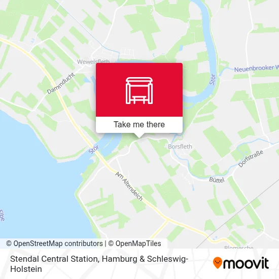Stendal Hbf map