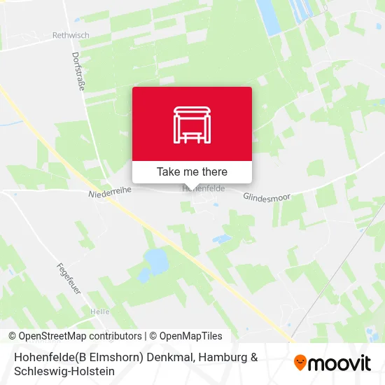 Hohenfelde(B Elmshorn) Denkmal map