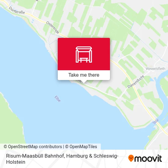 Risum-Maasbüll Bahnhof map