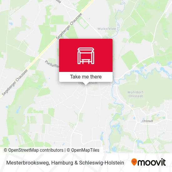 Mesterbrooksweg map
