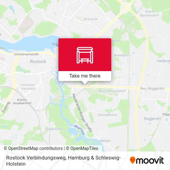 Rostock Verbindungsweg map