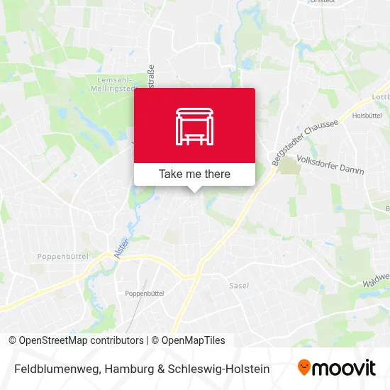 Feldblumenweg map