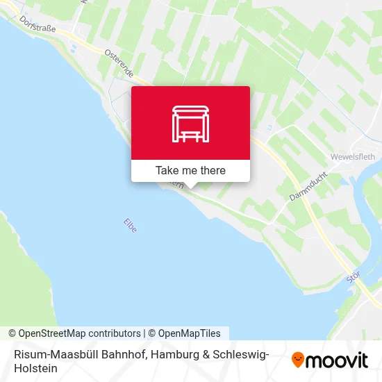Risum-Maasbüll Bahnhof map