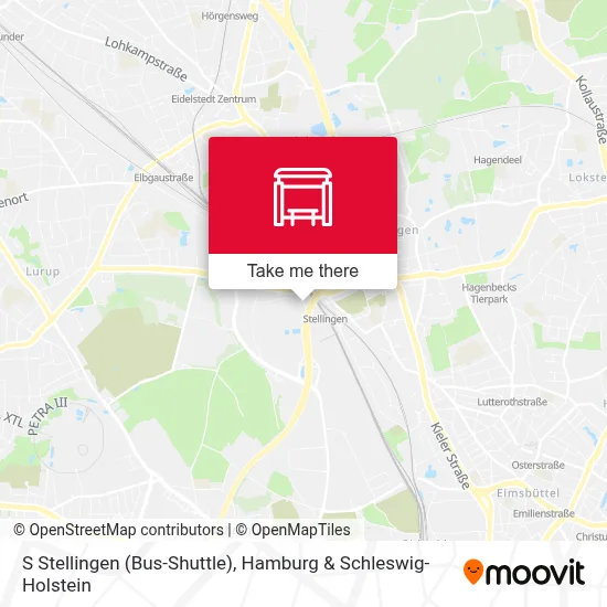 S Stellingen (Bus-Shuttle) map