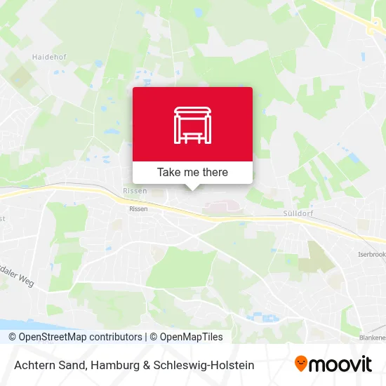 Achtern Sand map