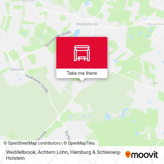 Weddelbrook, Achtern Lohn map