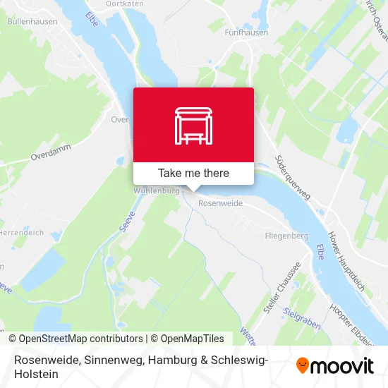 Rosenweide, Sinnenweg map