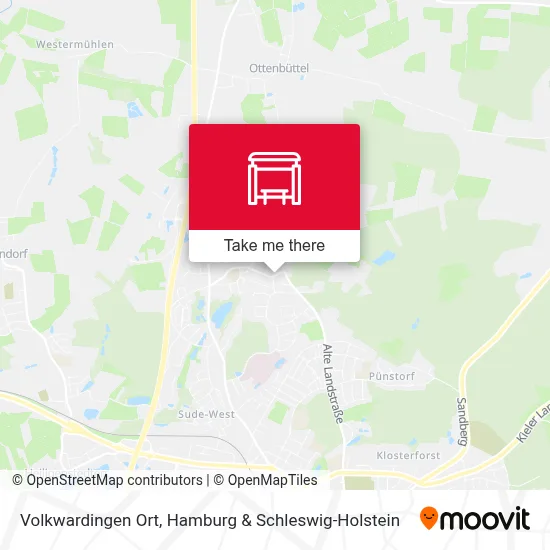 Volkwardingen Ort map