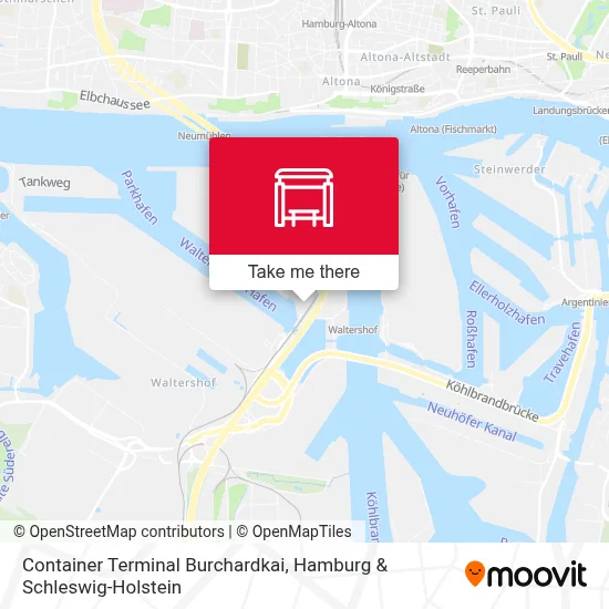 Container Terminal Burchardkai map