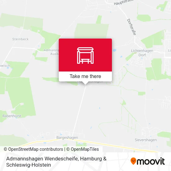 Карта Admannshagen Wendescheife
