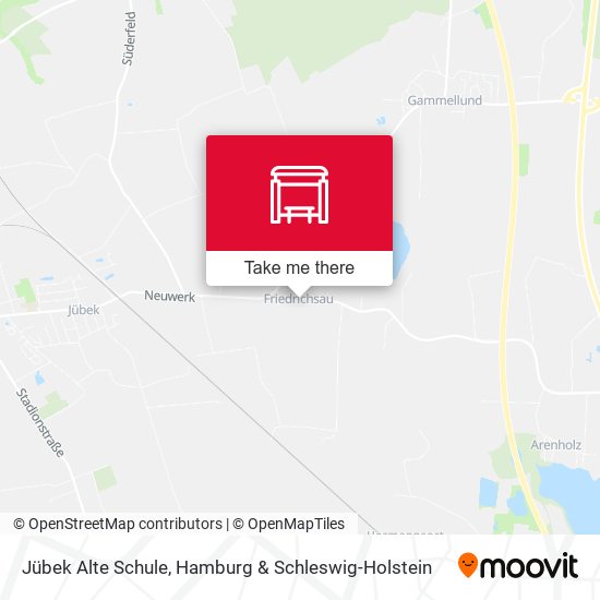Jübek Alte Schule map
