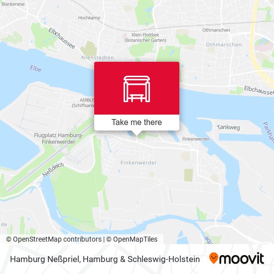Hamburg Neßpriel map