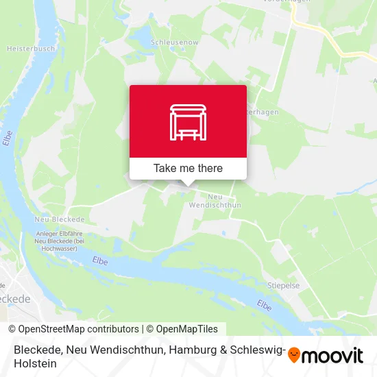 Карта Bleckede, Neu Wendischthun