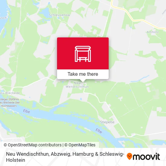 Карта Neu Wendischthun, Abzweig