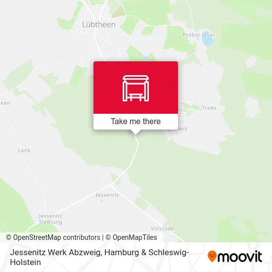 Карта Jessenitz Werk Abzweig