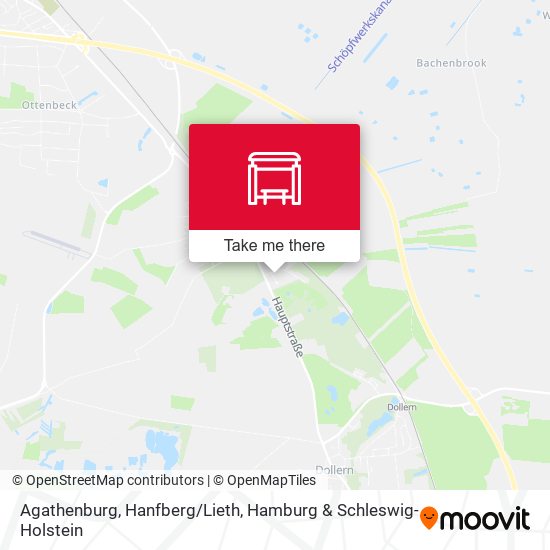 Agathenburg, Hanfberg/Lieth map