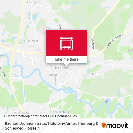 Карта Itzehoe Brunnenstraße / Holstein-Center