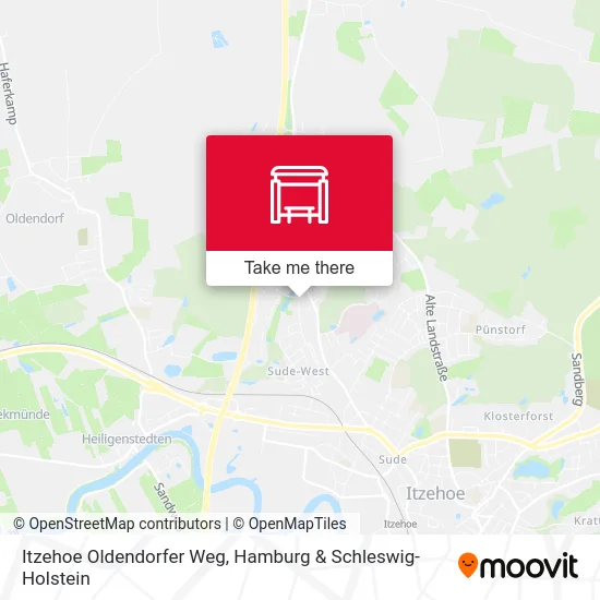 Карта Itzehoe Oldendorfer Weg