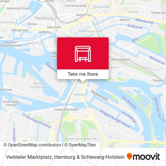Карта Veddeler Marktplatz